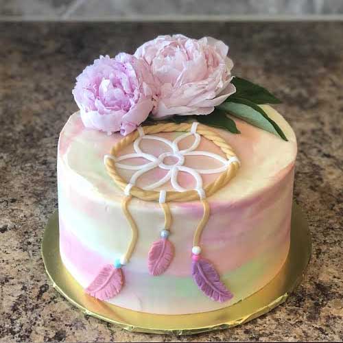 boho cake