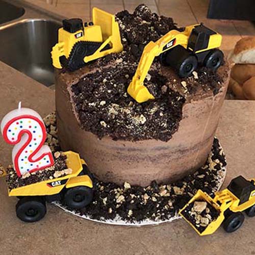 excavation cake