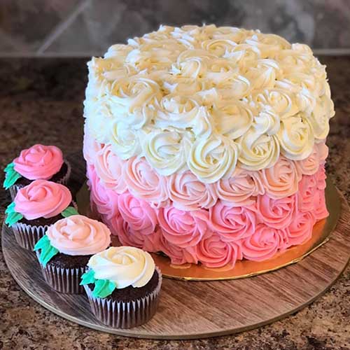 ombre cake